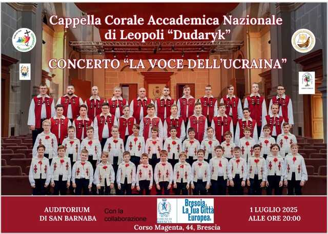 Cappella corale Accademica Nazionale di Leopoli ospite a Brescia